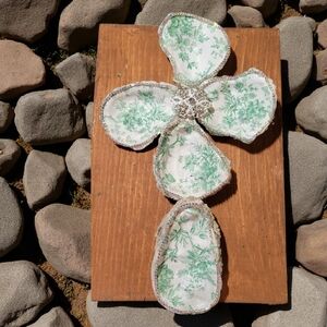 Floral Cross Wall Decor